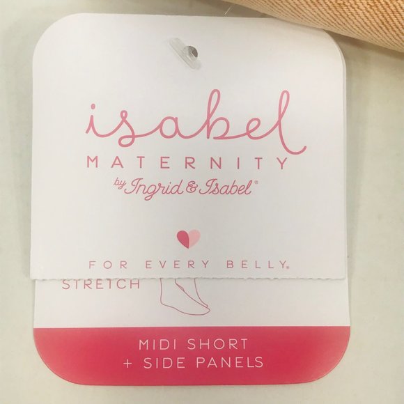 Isabel Maternity Ingrid/Isabel Women's Size 6 Side Panel Brown Carpenter Short - Picture 13 of 16